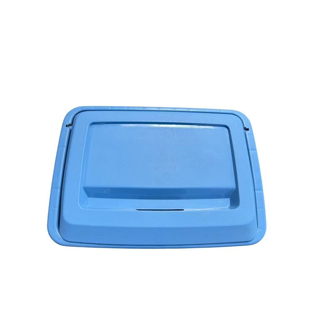 VTG 80s Rubbermaid Laundry Hamper Basket Tulip Floral 2787 - Picture 3 of 7